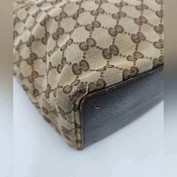 Gucci Eclipse Brown Monogram Canvas Tote Shoulder Bag - Picture 8 of 16